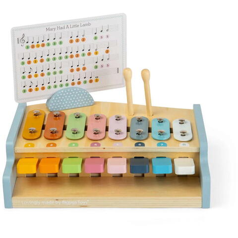 BIGJIGS Toys Xilofon cu pian