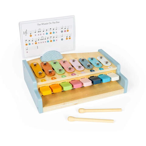BIGJIGS Toys Xilofon cu pian