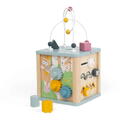 BIGJIGS Toys Cub 5 in 1 cu activitati - Pastel