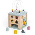 BIGJIGS Toys Cub 5 in 1 cu activitati - Pastel