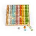 BIGJIGS Toys Tabla inmultirii din lemn - Scandi