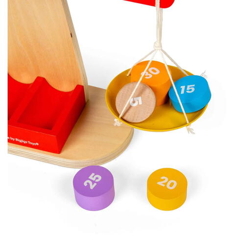 BIGJIGS Toys Prima mea balanta din lemn