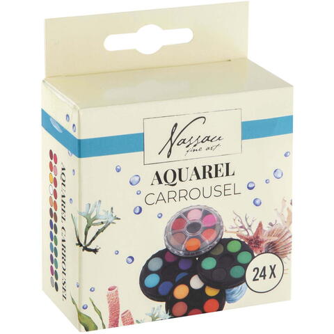 Nassau fine art Set 24 acuarele - Carusel