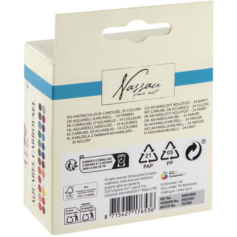Nassau fine art Set 24 acuarele - Carusel