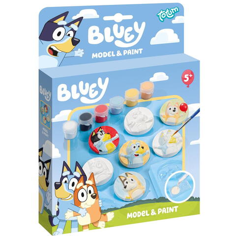 Totum Set pictat & modelat - Bluey