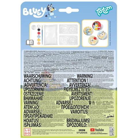 Totum Set pictat & modelat - Bluey