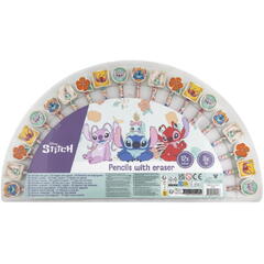 Toy Universe Set 20 creioane cu guma de sters - Stitch