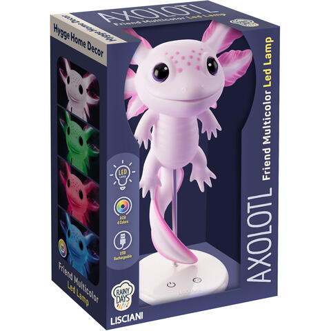 LISCIANI Lampa de veghe multicolora Rainy Days - Axolotl