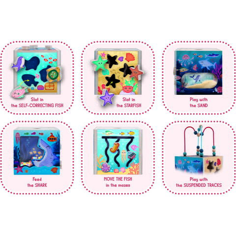 LISCIANI Cub senzorial Montessori - Oceanul vesel