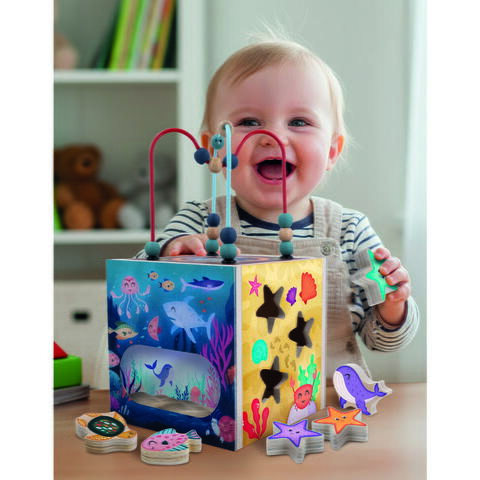 LISCIANI Cub senzorial Montessori - Oceanul vesel