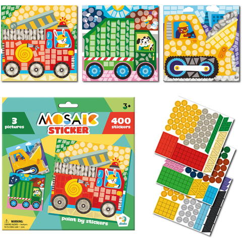 Dodo Mozaic cu autocolante - Mijloace de transport