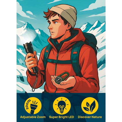 LISCIANI Micul geniu explorator - Lanterna & busola