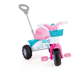 Tricicleta roz cu maner - My first trike