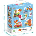 Dodo Puzzle 4 in 1 - Vehicule (2,3,4 piese)