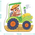Dodo Puzzle 4 in 1 - Vehicule (2,3,4 piese)