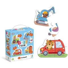 Dodo Puzzle 4 in 1 - Vehicule (2,3,4 piese)