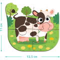 Dodo Puzzle 4 in 1 - O zi la ferma (2, 3, 4 piese)