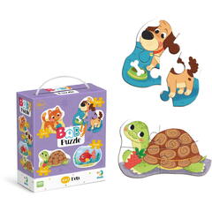 Dodo Puzzle 4 in 1 - Animale de companie (2, 3, 4 piese)