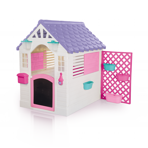 DOLU Casuta deluxe pentru copii - Alb & roz