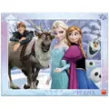 Dino Puzzle cu rama Frozen - La plimbare (40 piese)