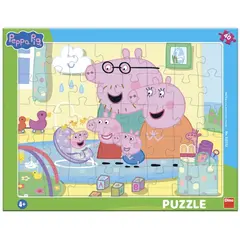 Puzzle cu rama Peppa Pig - Joaca intre frati (40 piese)