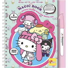 Waterbook: Carte de colorat cu apa - Hello Kitty & prietenii