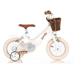 Bicicleta copii 12" - Retro (alb)