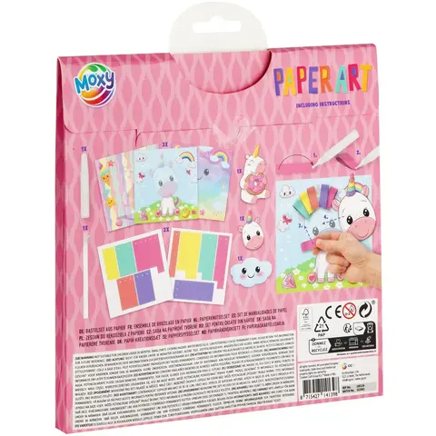 Moxy Set creativ 3D cu hartie - Unicorn