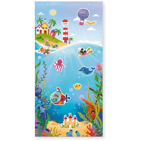 Dodo Set creativ mare cu abtibilduri  - Lumea subacvatica