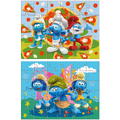 Dodo Puzzle 2 in 1 - Distractie cu Strumfii (24,36 piese)