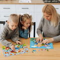 Dodo Puzzle 2 in 1 - Distractie cu Strumfii (24,36 piese)