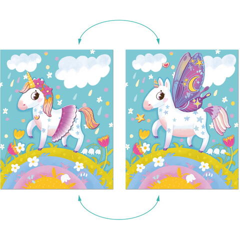 Dodo Set cu abtibilduri reutilizabile - Decoreaza unicornul