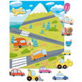 Dodo Set cu abtibilduri reutilizabile - Vehicule in calatorie