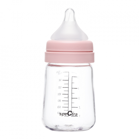 SPECTRA Biberon PA anticolici premium cu tetina S, roz (160 ml)