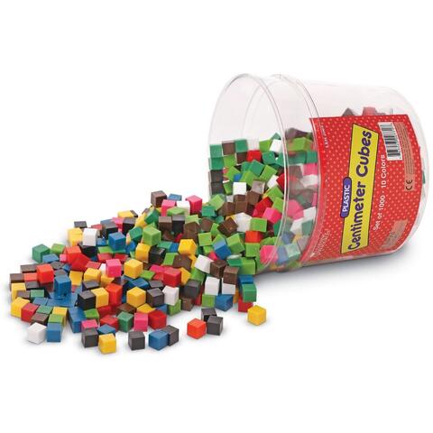 Learning Resources Cuburi multicolore (1cm)