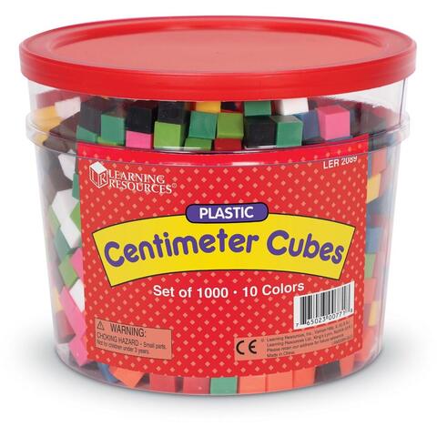 Learning Resources Cuburi multicolore (1cm)