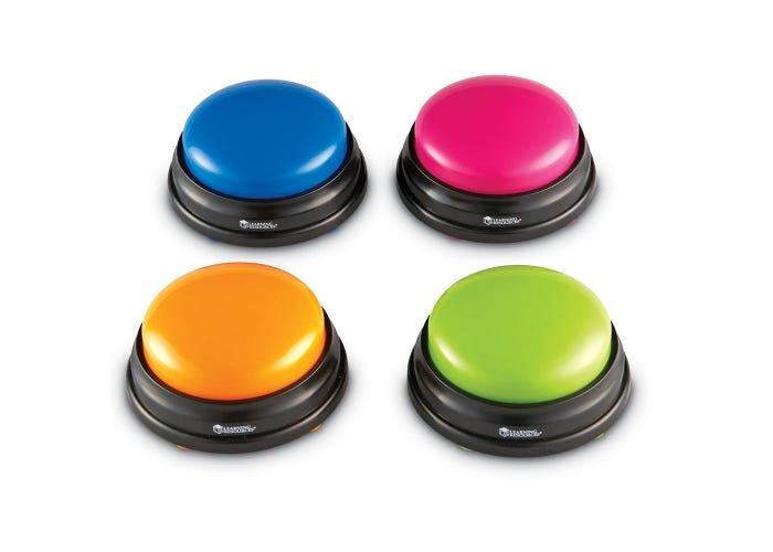 Pentru clasa - Buzzers (cu sunete pentru raspuns) - set 4 buc
