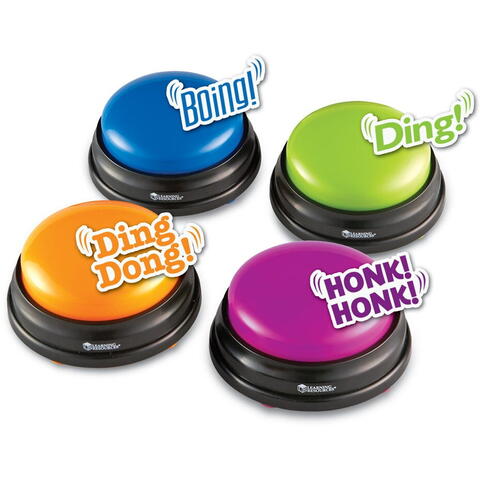 Learning Resources Buzzers (cu sunete pentru raspuns) - set 4 buc