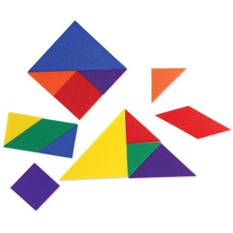 Learning Resources Tangram in 6 culori