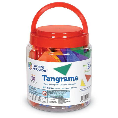 Learning Resources Tangram in 6 culori