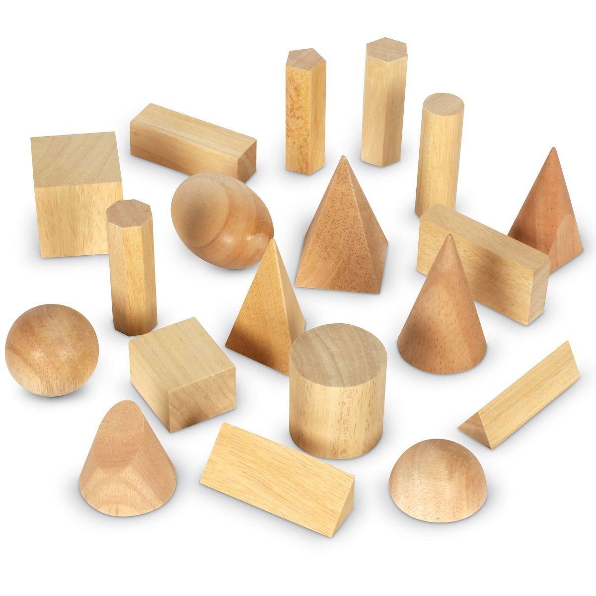 Jucarii Educative - Forme geometrice din lemn (set 19)