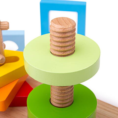 BIGJIGS Toys Joc de potrivire - 3 forme geometrice