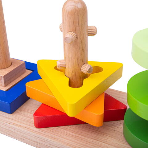 BIGJIGS Toys Joc de potrivire - 3 forme geometrice