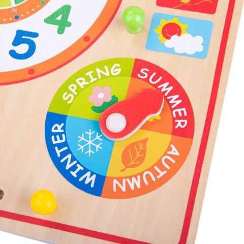 BIGJIGS Toys Calendar luni, zile, data si ora
