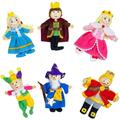 BIGJIGS Toys Set papusi degetar - ,,Frumoasa din padurea adormita" si ,,Regele Arthur"