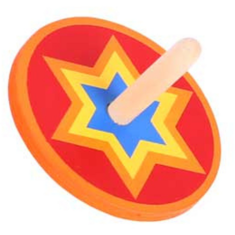 BIGJIGS Toys Titirez din lemn