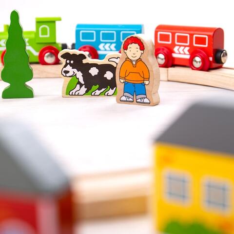 BIGJIGS Toys Primul meu tren - set