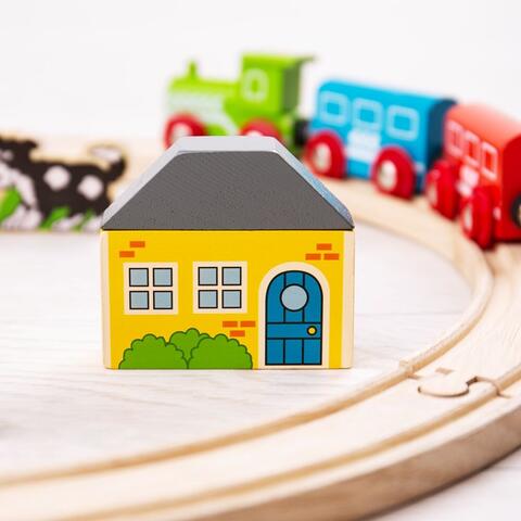 BIGJIGS Toys Primul meu tren - set