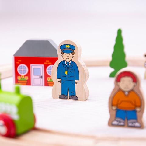 BIGJIGS Toys Primul meu tren - set