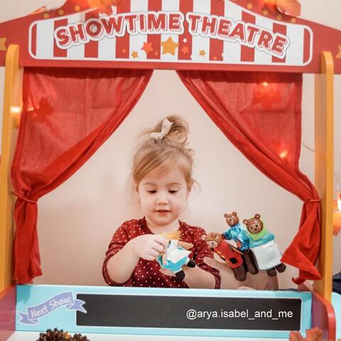 BIGJIGS Toys Teatru de papusi din lemn